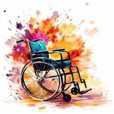 Wheelchair Clipart in Impressionistic Art Style: Vector & 4K Wheelchair Clipart, Confectionery Design, Icing Design, Impressionistic Art, Digital Banners, Professional Brochure, Occupational Therapist, Sweet Delights