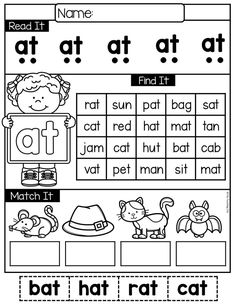 worksheet for beginning and ending sounds with pictures to help students learn the words