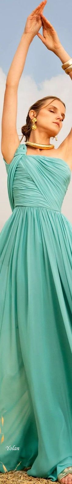 Indigo Bunting, Mint Fashion, Forever Green, Aqua Wedding, Ellie Saab, Inexpensive Clothes, Elie Saab Spring, Elie Saab Couture, Raspberry Sorbet