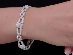 Diamond Bracelet in Platinum for sale from Beladora | Beladora