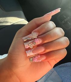 Long Acrylic Nail Designs, Ombre Acrylic Nails, Simple Acrylic Nails