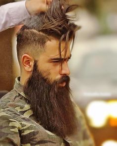 Mens Medium Length Hairstyles, 480x800 Wallpaper, Mens Hairstyles With Beard, Hair Man, Hipster Beard