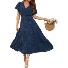 Summer Womens Dress 2024 Casual V Neck Boho Maxi Dress Swiss Dot Short Sleeve Ruffle Tiered Smocked A Line Dresses Product Details Size: Medium Color: Navy Blue Brand: No Brand Mpn: Qz005-A Upc: Does Not Apply Ean: Does Not Apply * Item Model Number : Qz005-A * Department : Womens * Date First Available : April 7, 2024 * Manufacturer : Aovenlia Product Information: Features Of The Womens Maxi Dress: Swiss Dot, V-Neck, Ruffle Short Sleeve, Self-Tie Belt, Solid Color, Ankle Length And High Waist, Flowy Polka Dot Midi Dress, Casual Swiss Dot Midi Length Dresses, Casual Midi Length Dresses With Swiss Dot, Casual Midi Length Swiss Dot Dresses, Casual Swiss Dot Midi Dress, Polka Dot Flowy V-neck Dress, Flowy Polka Dot V-neck Dresses, Flowy V-neck Polka Dot Dress, Swiss Dot Short Sleeve Dress For Brunch