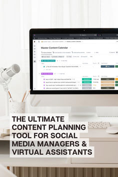 the ultimate content planning tool for social media managers and virtual assistants