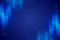 an abstract blue background with circuit boards