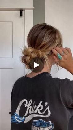 195K views · 2.9K reactions | One of my favvvv throwbacks !!! 😇 the knot bun! | Torie.Bliss Knot Bun, Long Hair Updo, Hair Updos, The Knot, Hair Ideas, Knot, Hair Color, Hairstyles, Long Hair Styles