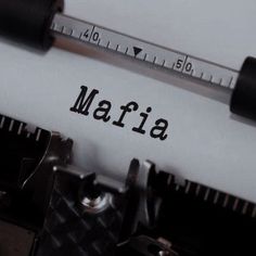 an old typewriter with the word marina printed on it