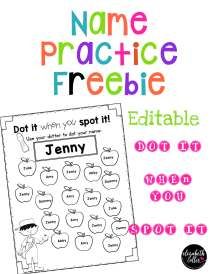 the name practice worksheet for students to learn