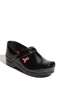 Dansko 'Professional - Pink Ribbon' Clog #Nordstrom #PickPink For every pair sold, Dansko will donate a portion to Susan G. Komen for the Cure #BCA Pink Ribbon Awareness, Ugly Shoes, Fix Credit, Store Shoes