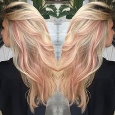 Creative Highlights, Pink Peekaboo Highlights, Pink Peekaboo, Pantone Rose, Peekaboo Hair Colors, Pink Blonde, Peekaboo Highlights, Scene Girl