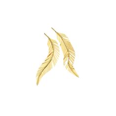 YOU HAVE ARRIVED WHAT IT IS: 18K Large Gold Feather Earrings. WHY IT'S SPECIAL: Get ready to stop traffic in the largest version of Cadar's iconic 18K Gold Feather Statement Earrings. The epitome of Italian craftsmanship, the fluidity of movement in these long gold feather earrings is unparalleled as they're designed to maximize the amount of light that bounces off of them. Named for their design and lightness, each earring weighs 10.5 grams, making them very comfortable to wear all day. GOOD TO Lindsay Price, Gold Feather Earrings, Gold Feathers, Feather Earrings, Geometric Design, Statement Earrings, 18k Gold, Yellow Gold, Yellow