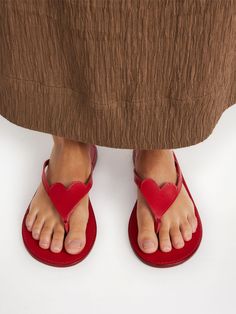 Ladina leather sandals - Buy Accessories online | By Malene Birger Toe Post Sandals, Scarf Belt, Large Heart, Malene Birger, By Malene Birger, You Love Me, Knitwear Tops, Short Shirts, Beauty Bag