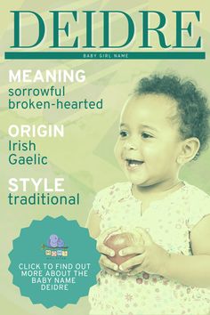 the front cover of deidree magazine featuring a baby holding an apple and smiling