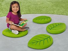 Comfy enough for indoor use�yet rugged enough for the outdoors! Featuring an inviting leaf design, our durable, all-weather floor seats provide the perfect spot for children to sit and relax. Set includes 4 dense foam seats, each with a fade- and water-resistant cover that removes for machine-washing. Seats measure 17 3/4" in length. Lakeshore Learning, Home Daycare, Sensory Room, Flexible Seating, Classroom Furniture, Outdoor Classroom, Floor Seating, Outdoor Learning, Indoor Playground