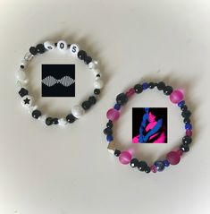 @cherjisstars on ig Pulseras Kandi, Diy Kandi Bracelets, Diy Kandi, Tv Girl, Kandi Bracelets, Bead Charms Diy, Diy Bracelets Patterns, Diy Bracelet Designs, Beads Bracelet Design