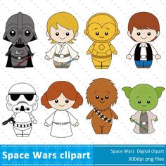 the star wars clipart is available for all ages and abilities to use in this project