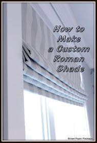 a roman shade with the words how to make a custom roman shade