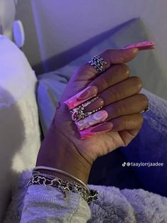 Acrylic Nails Coffin Short, Sparkly Nails, Acrylic Nail Art, Silver Nails, Acrylic Nails Coffin, Birthday Nails