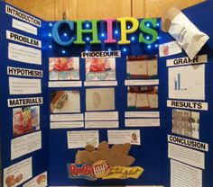 a bulletin board with some food items on it and lights around the word'chips '