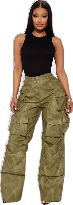 Casual Faux Leather Cargo Pants For Streetwear, Casual Leather Pants With Cargo Pockets For Fall, Casual Faux Leather Cargo Pants With Belt Loops, Faux Leather Cargo Bottoms For Fall, Utility Faux Leather Pants With Pockets, Casual Leather Trousers With Pockets, Faux Leather Cargo Pants For Fall Streetwear, Casual Leather Pants With Side Pockets For Fall, Utility Cargo Style Leather Pants For Fall