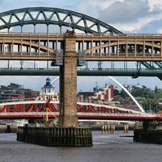 a large bridge spanning over a body of water