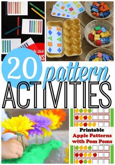 20 printable pattern activities for toddlers to play with