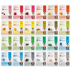 PRICES MAY VARY. 【FOR DRY, DEHYDRATED, SENSITIVE SKIN】 You will find 24 different types of mask sheets in this pack that will help you improve the condition of your skin and make it more supple, moisturized, brightened, elastic, and healthier. Use these Korean face masks regularly you will be able to remove any pigmentation, circles, and puffiness you experience on your face. 【SKIN-SOFTENING & RADIANCE-BOOSTER ORGANIC TREATMENT】 The combination of vitamin E and collagen keeps your skin vibrant a Essence Korean, Supreme Collection, Girl Skincare, Types Of Facials, Korean Face Mask, Facial Treatments, Natural Face Mask, Home Spa Treatments, Korean Face