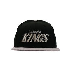 Kings 950 Arena Exclusive Vintage Metallic Script Courd Bill Black Snapback, Corrugated Box, Poly Mailers, Mitchell & Ness, New Era, Grey, Black