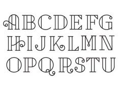 the upper and lower case of an english alphabet