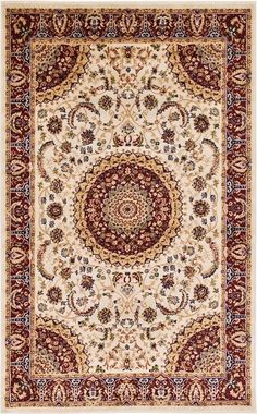 Mashad Cream Area Rug Living Room Furniture Ideas, Room Furniture Ideas, Cream Area Rug, Unique Loom, Throw Rugs, Interior Decor, Furniture Ideas, 9 And 10, Room Furniture