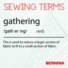 As a beginner, learning to sew can sometimes feel like you are learning a new language. Understanding the meaning of common terms will make following the instructions to make your next project much more straightforward which is why we are sharing sewing terms to help you in your sewing journey! 

You can find tips, techniques and tutorials on the blog at weallsew.com.