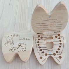 Baby Tooth Box English/Russian/French /Spanish Wooden Milk Teeth Organizer Storage Boys Girls Baby English Alphabet Design, Pregnant Mom Gifts, Baby Souvenir, Hair Keepsake, Milk Teeth, Wooden Memory Box, Kids Teeth, Tooth Box, Memories Box