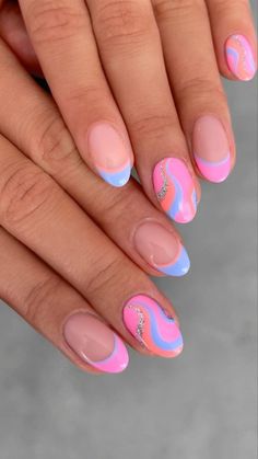 Follow & See more post collection in my pin bio, Thank you. Read more inspo & article at Our website. #nail #nails #naildesign #design #nailart #art #summer #summernail Nail Art Inspo, Teen Nails, Nyc Nails, Summer Nail Art, Simple Gel Nails, Summery Nails, Girly Acrylic Nails, Simple Acrylic Nails, Cute Gel Nails