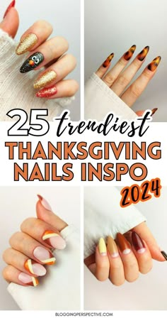 Need some Thanksgiving nails inspo? Look no further! These 25 amazing designs are perfect for getting into the holiday spirit. From sophisticated tortoiseshell to playful mix’n’match, you’ll find the perfect Thanksgiving nail designs here. Visit the blog for more Thanksgiving nails 2024 ideas and get inspired. Cute And Easy Thanksgiving Nails, Nails For Thanksgiving And Christmas, Round Thanksgiving Nails, Retro Fall Nail Designs, Tan Fall Nail Designs, Fall Themed Nails Designs, Gel Nails Designs 2024, Trendy Thanksgiving Nails, Thanksgiving 2024 Nails