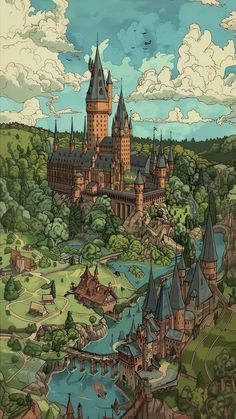 an image of a castle in the sky