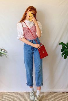 Couqutte Aesthetic Outfits, Elevate Outfit, Mathilda Mai, Winx Roxy, Outer Range, Retro Outfits 90s, Goa Outfits, Student Exchange, Denim Pants Outfit