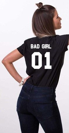 bad boy bad girl 01 matching couple tees Cotton Slogan Tops For Fan Merchandise, Casual Tops With Name Print, Basic Tops With Text Print For Fans, Basic Tops With Text Print For Fan Merchandise, Casual Shirt With Funny Text For Fans, Cotton Top With Funny Text For Fan Merchandise, Casual Fan Merchandise T-shirt, Casual Fan Merchandise Shirt With Name Print, Cotton Top With Name Print For Streetwear