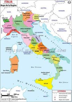 a map of italy showing the major cities