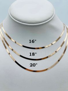 "14K Solid Rose Gold Herringbone Chain Necklace, 16\" 18\" 20\" Inch, 2.70mm Thick, Real Gold Herringbone, Flexible Necklace, Women Gold Chain Width: 2.70mm 16\" - 4.5 Gram 18\" - 5.0 Gram 20\"- 5.7 Gram Metal: Solid 14K Rose Gold SHIPPED FROM NEW YORK CITY FREE SHIPPING on all orders 30 Day Return Hassle Free Weight is approximate and may not always be exactly as stated At GoldMania we are first of all committed to environmental responsibility. We guarantee that the silver, platinum, palladium Rose Gold Snake Chain Jewelry, Tarnish Resistant Rose Gold Snake Chain Jewelry, 14k Rose Gold Snake Chain Necklace, Anniversary Snake Chain Necklace, Necklace Women Gold, Women Gold Chain, Gold Herringbone Chain, Real Gold Chains, Herringbone Chain