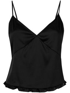 Find FLEUR DU MAL Silk Camisole Top on Editorialist. black stretch silk spaghetti straps V-neck lettuce hem Silk Camisole Top, Satin Camisole, Satin Noir, Lettuce Hem, Black Camisole, Silk Camisole, Designer Lingerie, Dream Clothes, Black Stretch