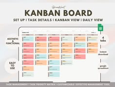 the kanban board has been updated to help students learn how to use it