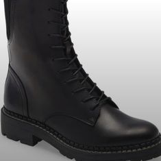 Questions? Leave A Comment Below! Black Lace-up Combat Boots With Textured Sole, Black Lace-up Boots With Lug Sole And Plain Toe, Black Lace-up Boots With Lug Sole, Black Plain Toe Combat Boots With Leather Footbed, Black Combat Boots With Leather Footbed And Plain Toe, Black Plain Toe Combat Boots For Work, Suede Combat Boots, Black Moto Boots, Black Lace Up Boots