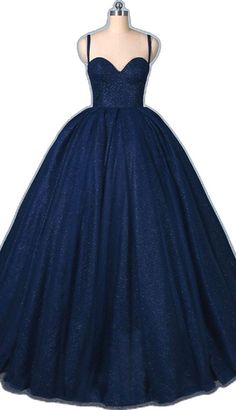 Prom Ball Gown With Fitted Bodice And Spaghetti Straps, Prom Ball Gown With Spaghetti Straps And Fitted Bodice, Elegant Sleeveless Quinceanera Dress For Debutante Ball, Spaghetti Strap Ball Gown With Fitted Bodice For Prom, Elegant Spaghetti Strap Ball Gown For Prom, Elegant Sleeveless Quinceanera Evening Dress, Royal Blue Quinceanera Dress For Prom Season, Royal Blue Quinceanera Dress For Debutante Ball, Elegant Ball Gown With Spaghetti Straps