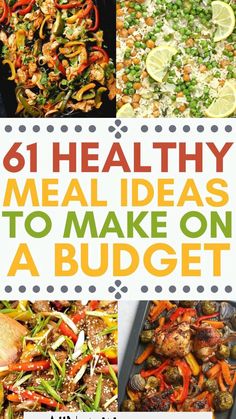 Meals To Make, Cheap Healthy, Cheap Healthy Meals, 20 Dollars, Healthy Meal Plans, Budget Friendly Recipes