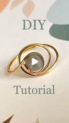 an image of a ring with the words diy on it and a video about how to use it