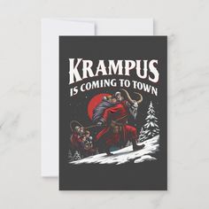 kramps is coming to town card