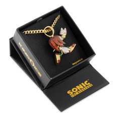 By popular demand, we introduce full character designs to the official Sonic x King Ice collab. This piece features hundreds of stones as well as polished surfaces to capture every detail. Knuckles is seen mid-punch, taking inspiration from his iconic strength. Sonic Merch, Sonic Wallpaper, Sonic The Hedgehog Comic, Rockstar Birthday, Rockstar Birthday Party, Funky Wallpaper, Jewelry King, Edgy Jewelry, Y2k Accessories