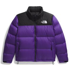 The moment you see the oversize baffles  you know you're looking at the iconic Nuptse. The warm  durable The North Face 1996 Retro Nuptse down jacket has lofty 700-fill-power down and a stowable hood. Lila The North Face Jacke, The North Face Streetwear Puffer Jacket, The North Face Puffer Jacket For Streetwear, The North Face Down Puffer Jacket For Streetwear, The North Face Nylon Streetwear Outerwear, The North Face Puffer Jacket For Fall Winter Sports, 1996 Nuptse Jacket, The North Face 1996 Retro Nuptse, 1996 Retro Nuptse Jacket