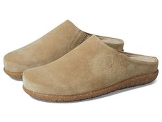 Taos Footwear Poet - Women's Shoes : Taupe Suede : Get comfort and soft touch feel with every step you take wearing Taos Footwear Poet Slippers. Leather upper. Textile lining. Removable textile insole. Slip-on closure. Round toe. Synthetic outsole. Made in Spain. Measurements: Weight: 11 oz Product measurements were taken using size EU 40 (US Women's 9-9.5), width M. Please note that measurements may vary by size. Weight of footwear is based on a single item, not a pair. Slip On Winter Shoes, Casual Slippers With Removable Insole And Plain Toe, Comfortable Closed Toe Slip-resistant Slippers, Comfortable Slip-resistant Closed Toe Slippers, Comfortable Suede Slip-ons With Closed Toe, Comfortable Suede Closed Toe Slip-ons, Comfortable Closed Toe Slip-ons With Ortholite Insole, Minimalist Shoes, Winter Shoes