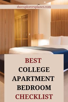 the best college apartment bedroom checklist